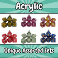 Assorted Acrylic Dice Sets